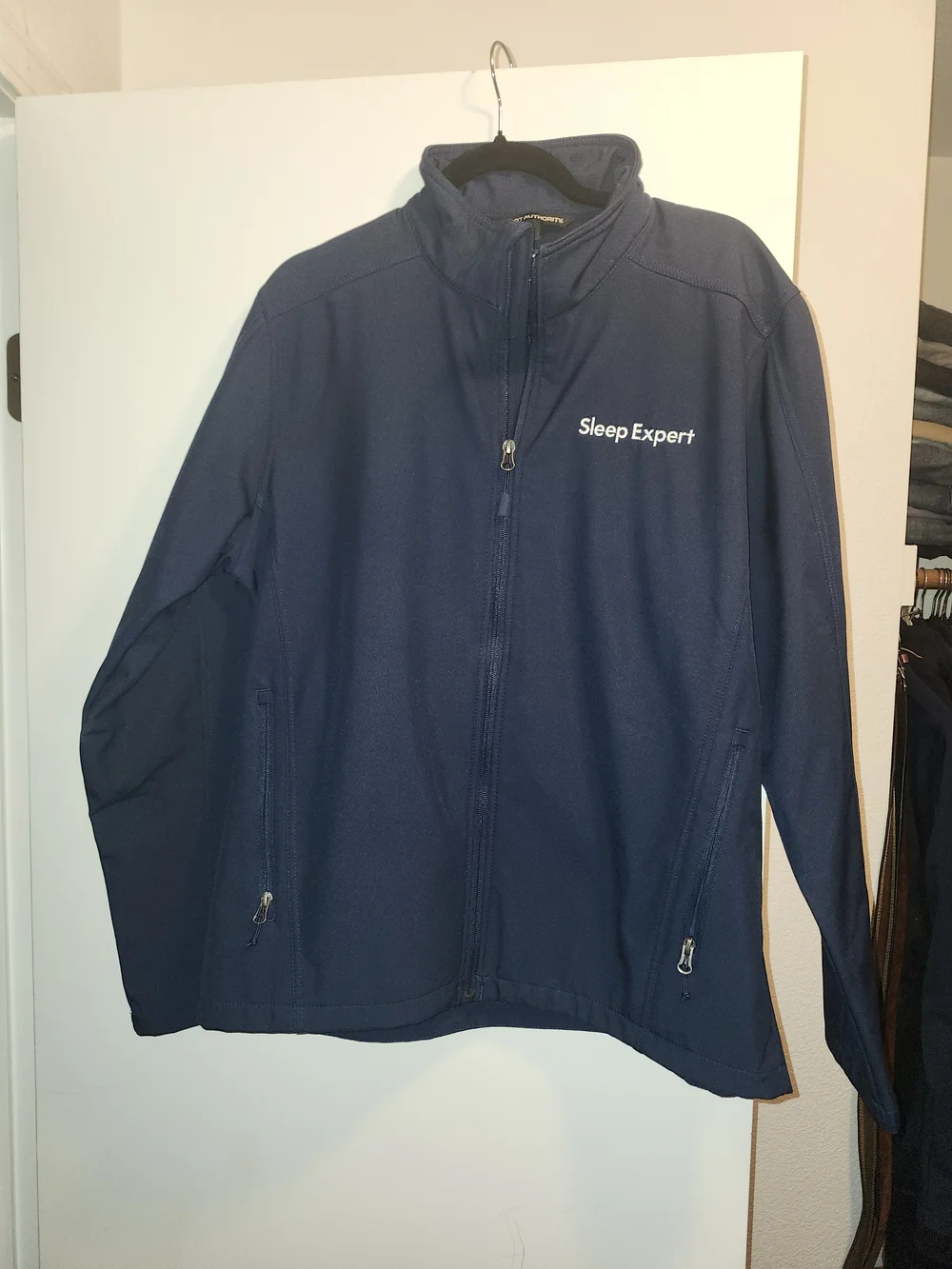 Mattress Firm Sleep Expert Navy Full-Zip Lightweight Jacket Men's Large
